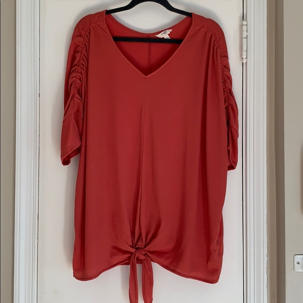 Plus size tie top